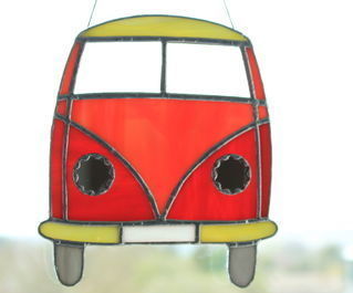 Camper Tiffany Glass Panel.