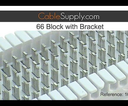 How to Punch Down a 25 Pair Cable to a 66 Block