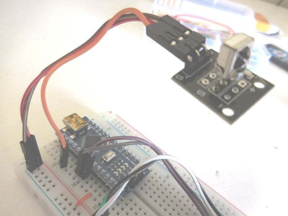 Add the Infrared Receiver and Connect It to the Arduino