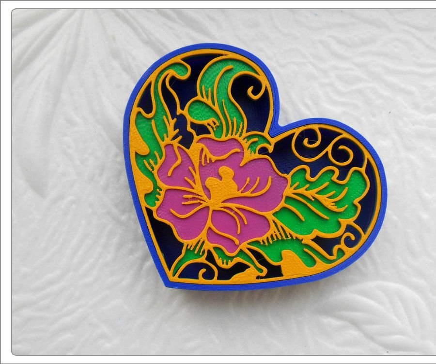 3D Printed "Heart" Box.