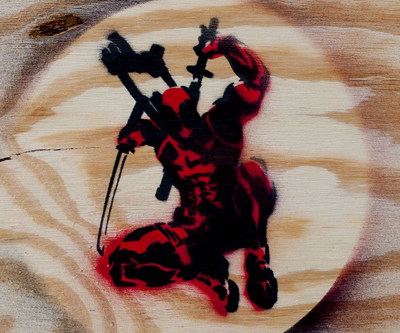 Deadpool Stencil
