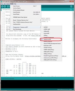 Programming the ATTiny85, ATTiny84 and ATMega328P : Arduino As ISP : 9 ...