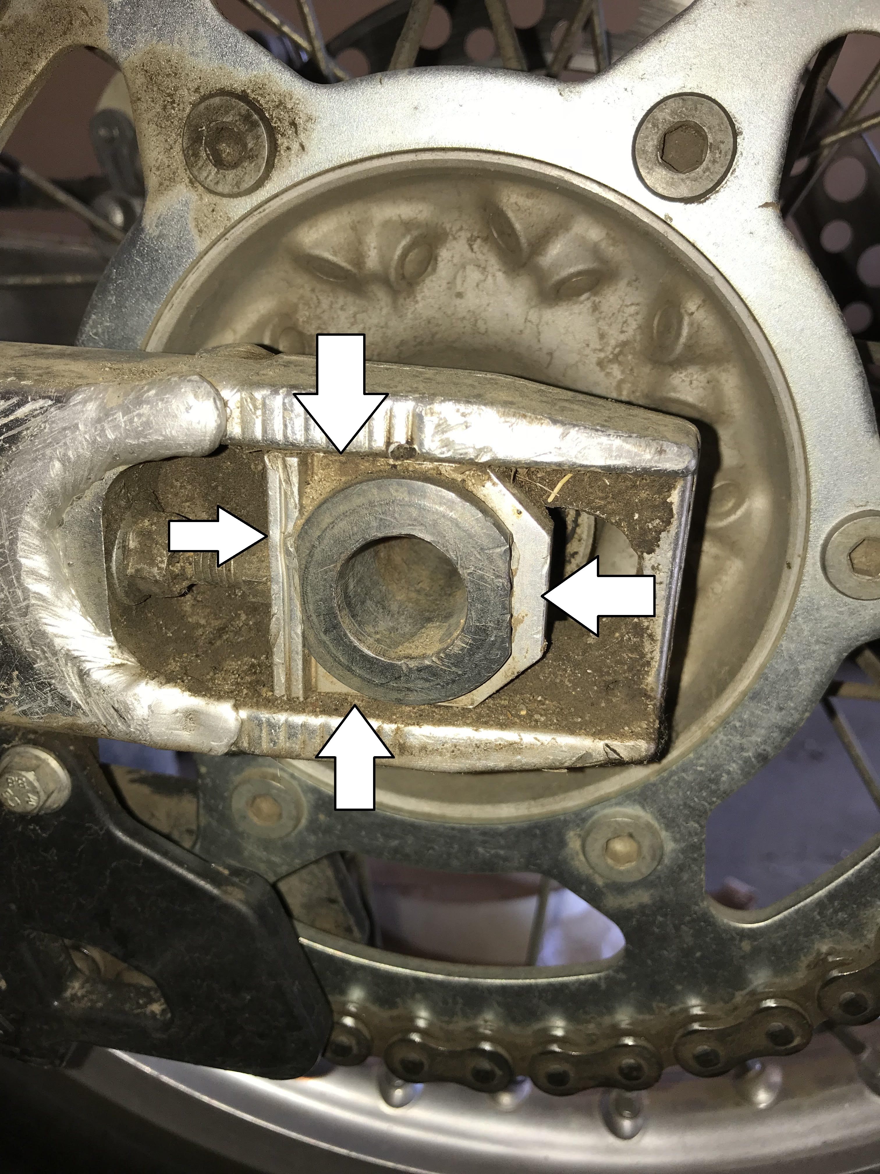 How to Adjust Dirt Bike Chain 5 Steps Instructables