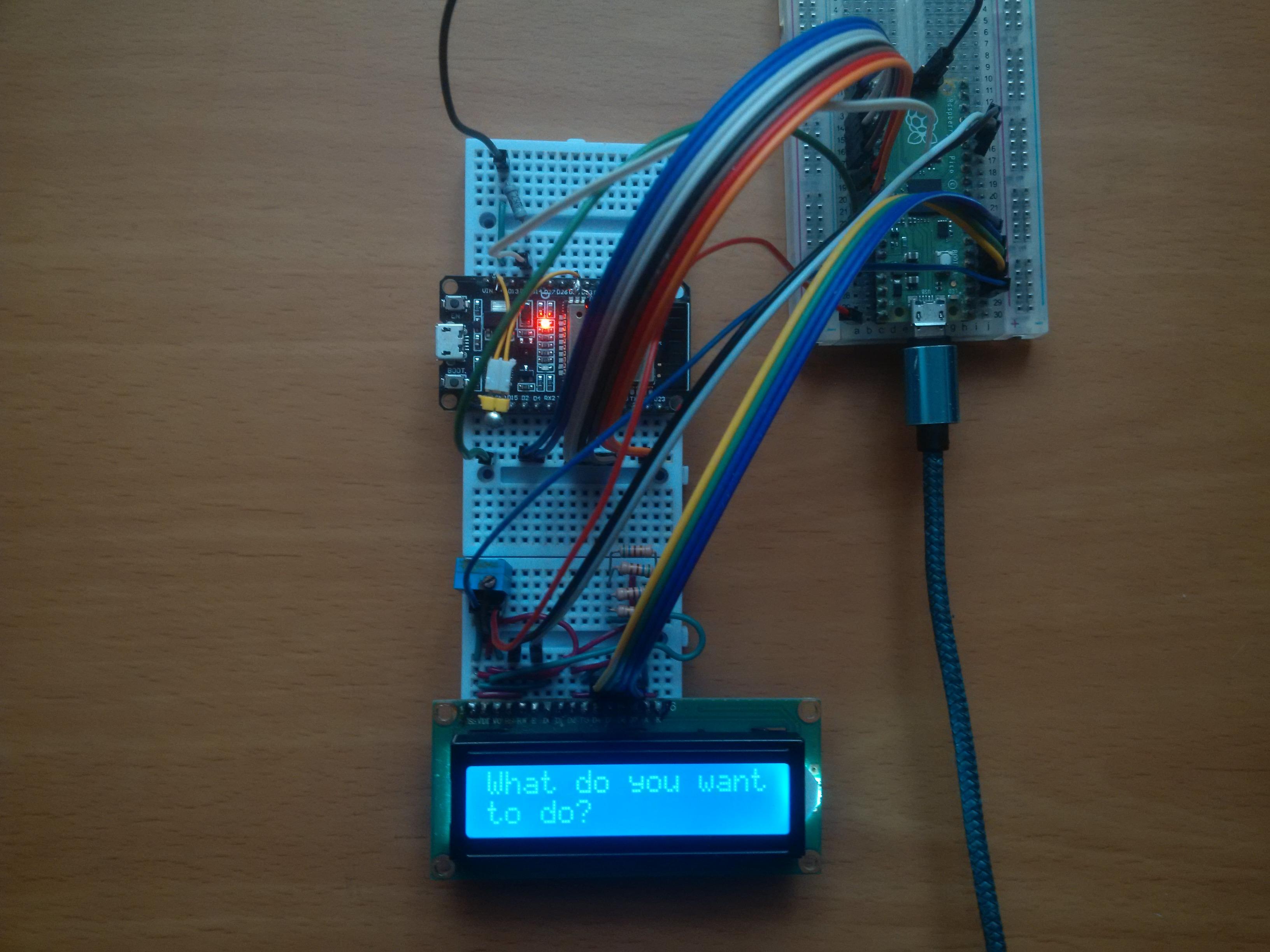 Encrypted Data Vault: Raspberry Pi Pico + ESP32 Version