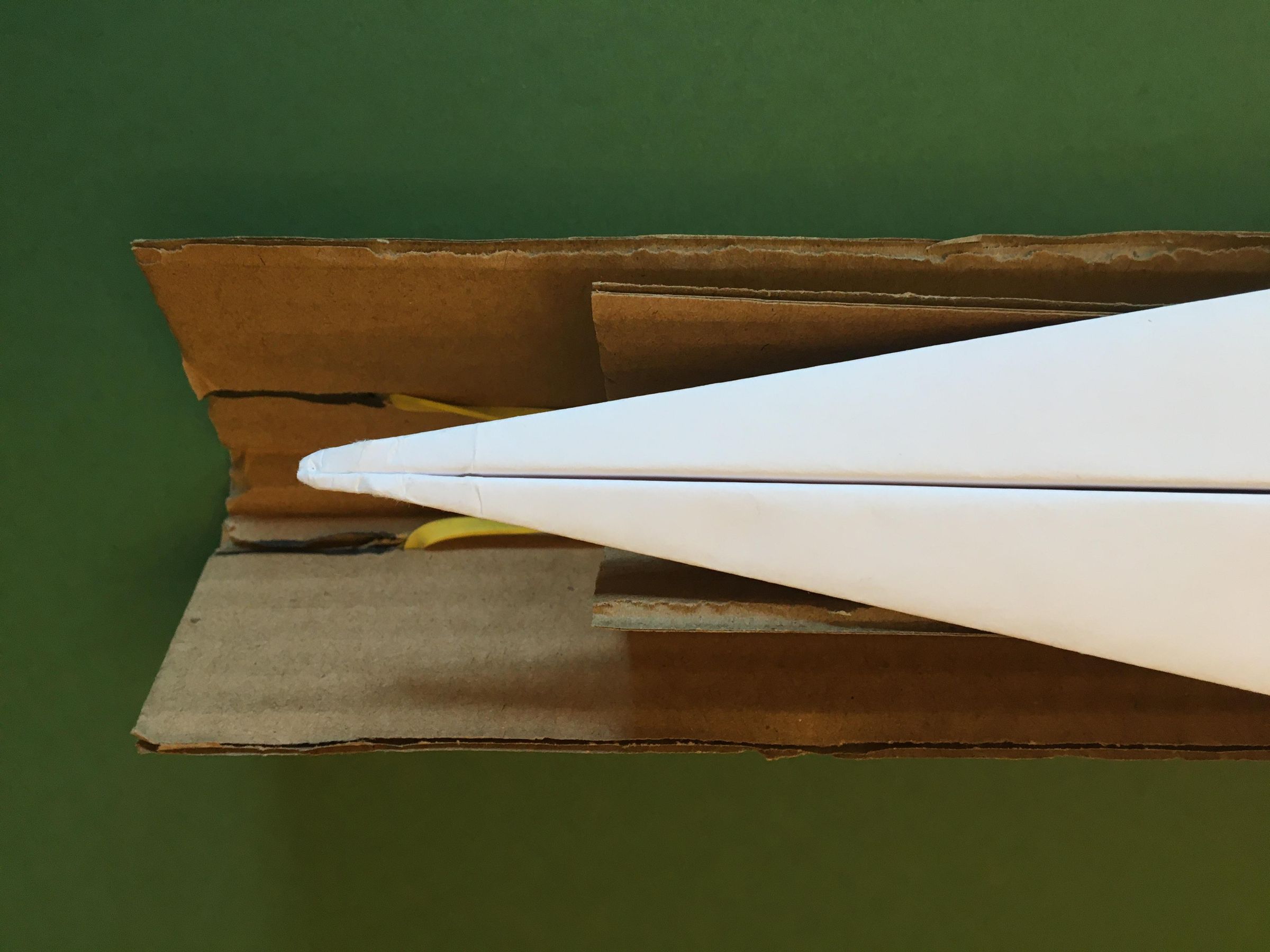 A Cardboard Paper Airplane Launcher 8 Steps Instructables