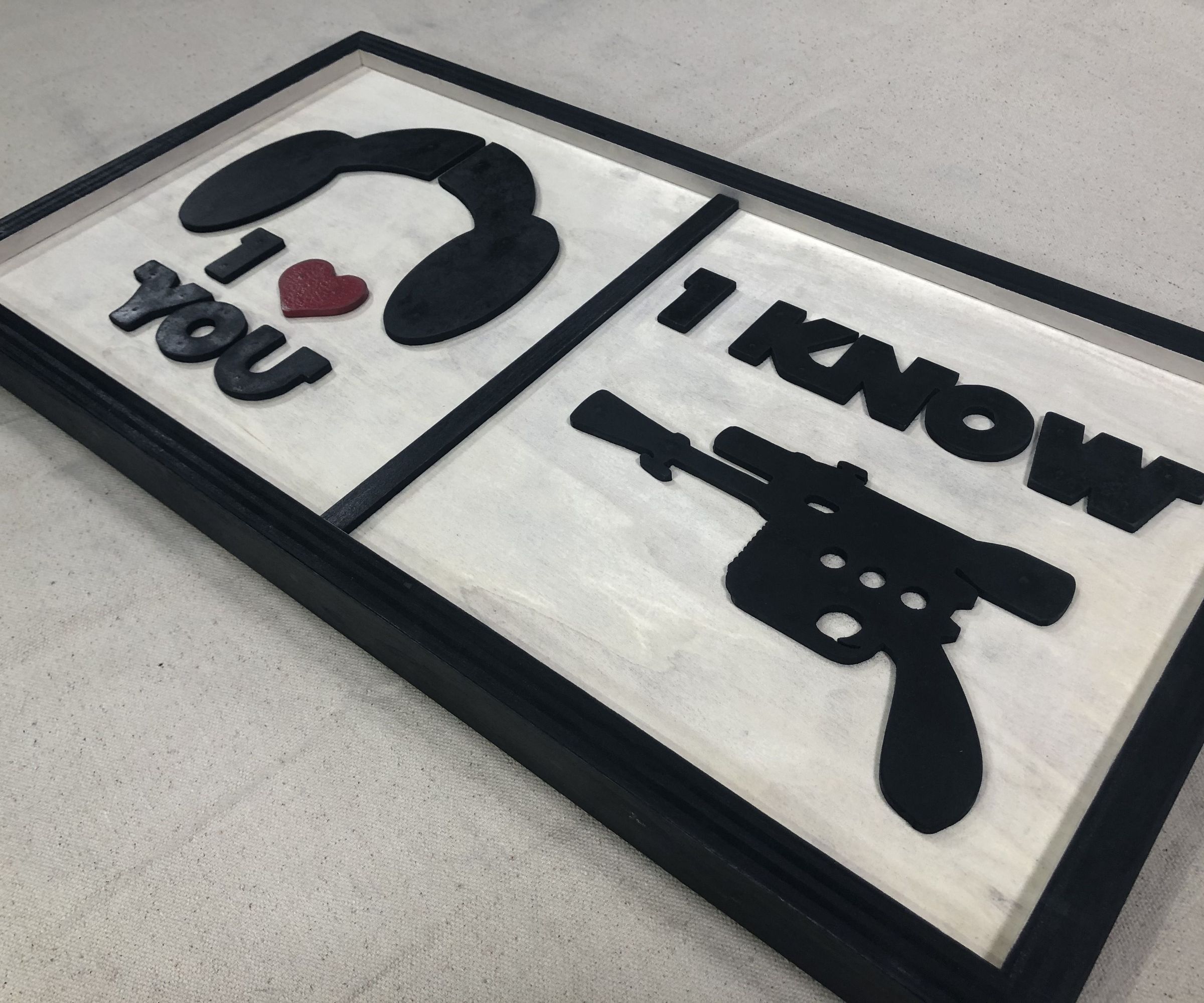I Love You / I Know Wall Art