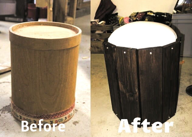 Stool Made Out of Bin