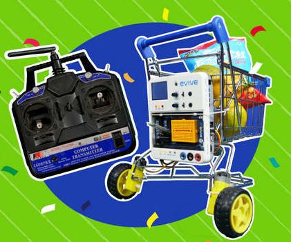 Remote Controlled Shopping Cart Using Evive (Arduino Based Embedded Platform)