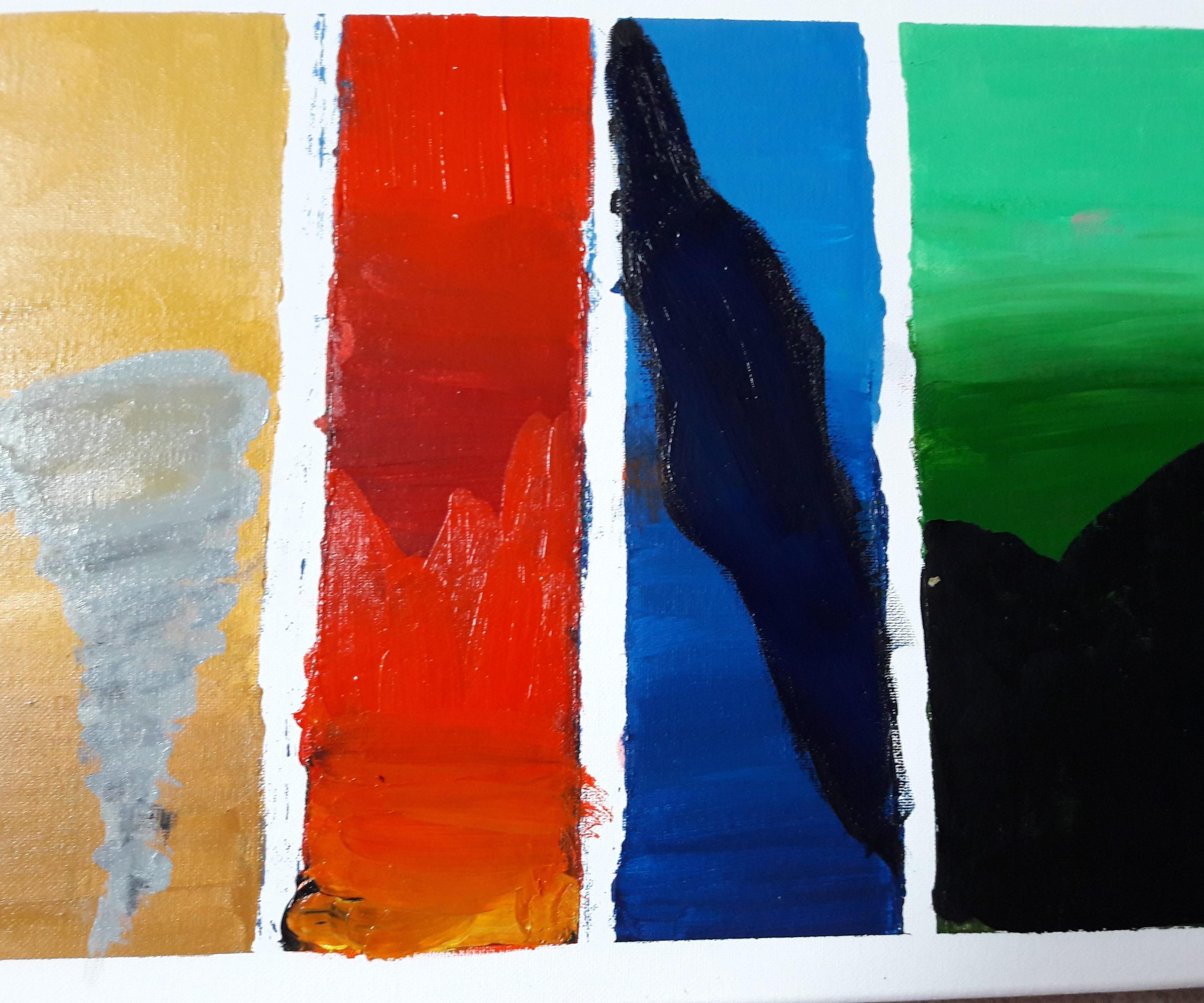 Four Elements Acrylic Painting