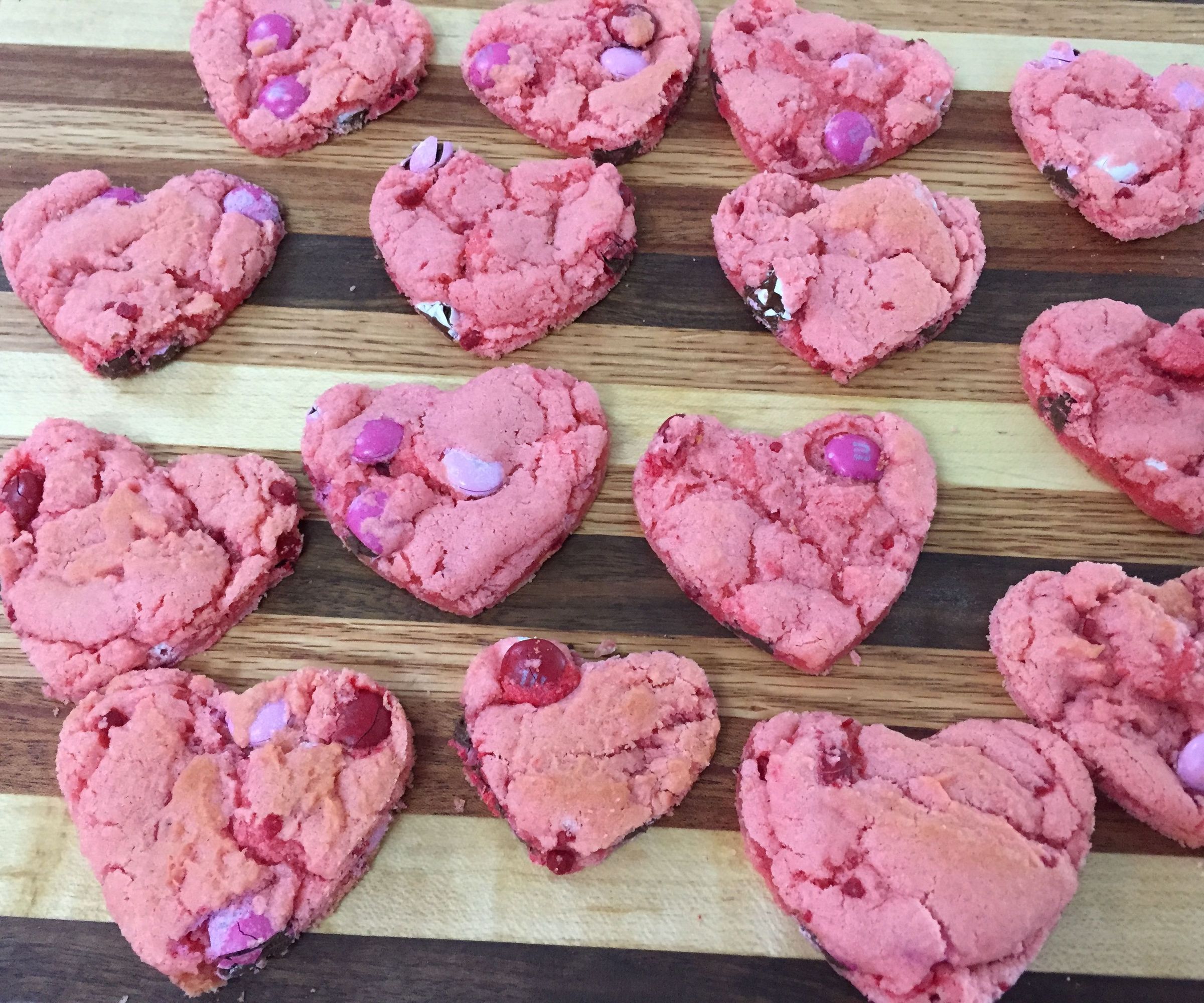 Strawberry Heart Cookies