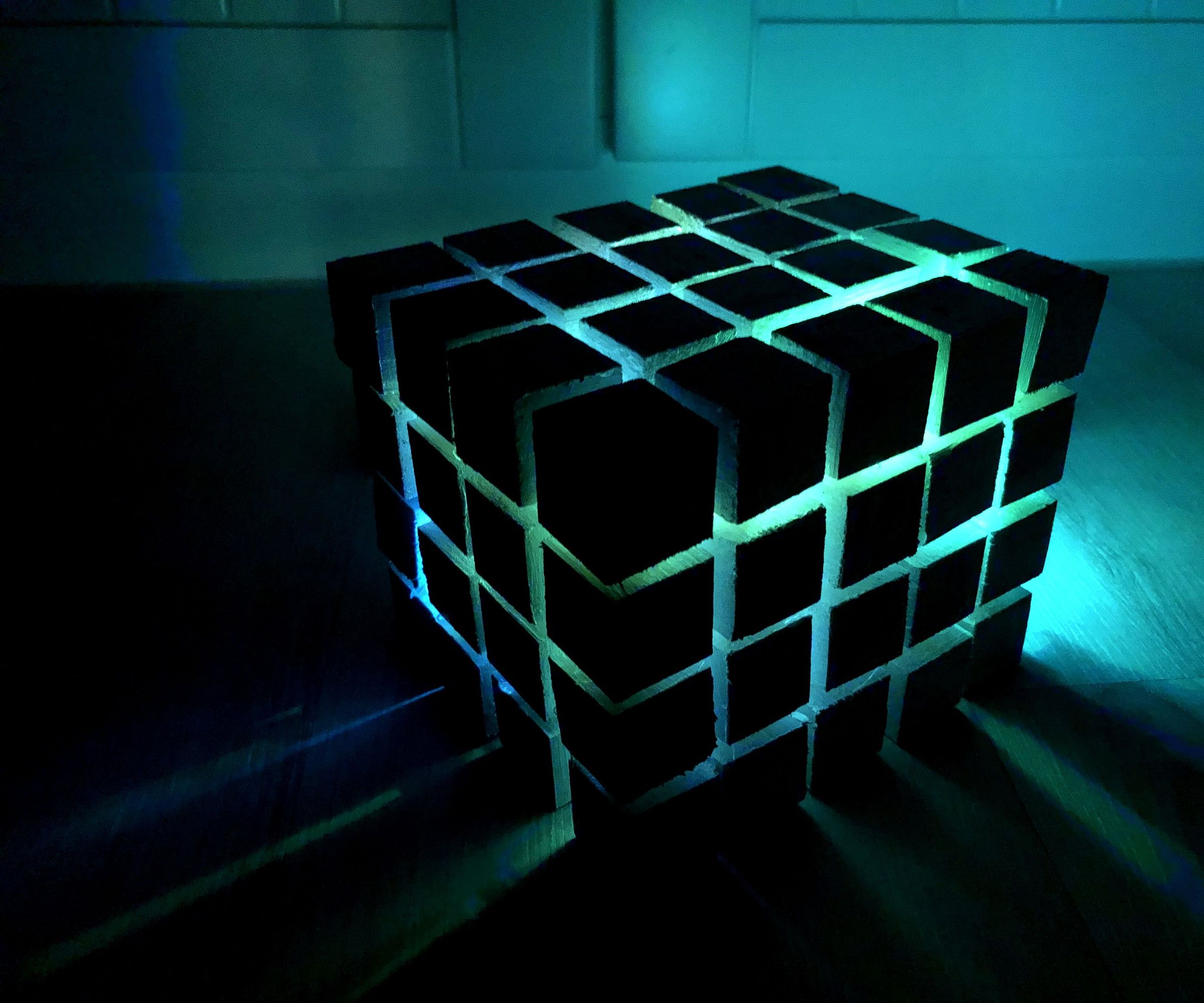 Color Changing Decorated Cube