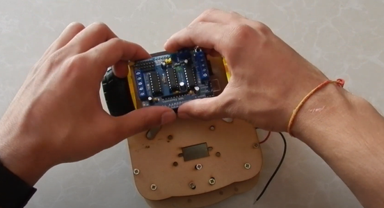 Attach Arduino and Motor Shield