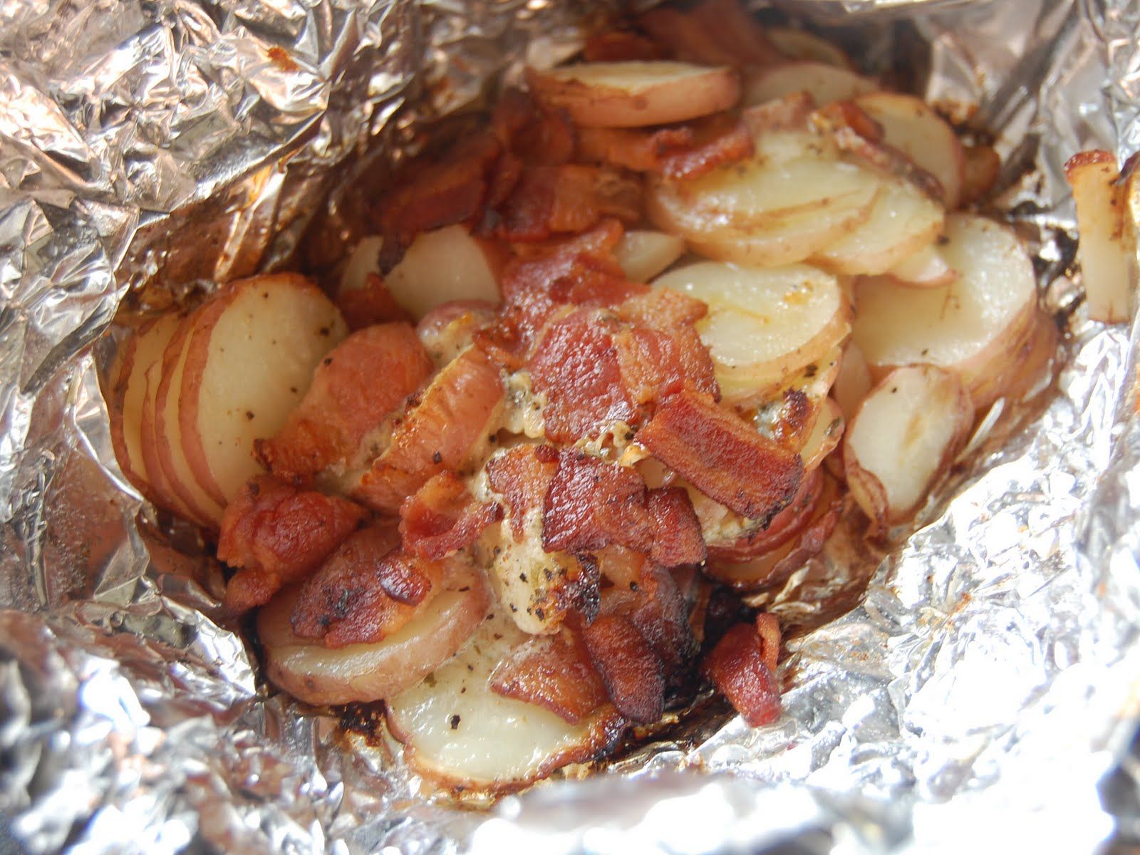 Grilled Ham and Potato
