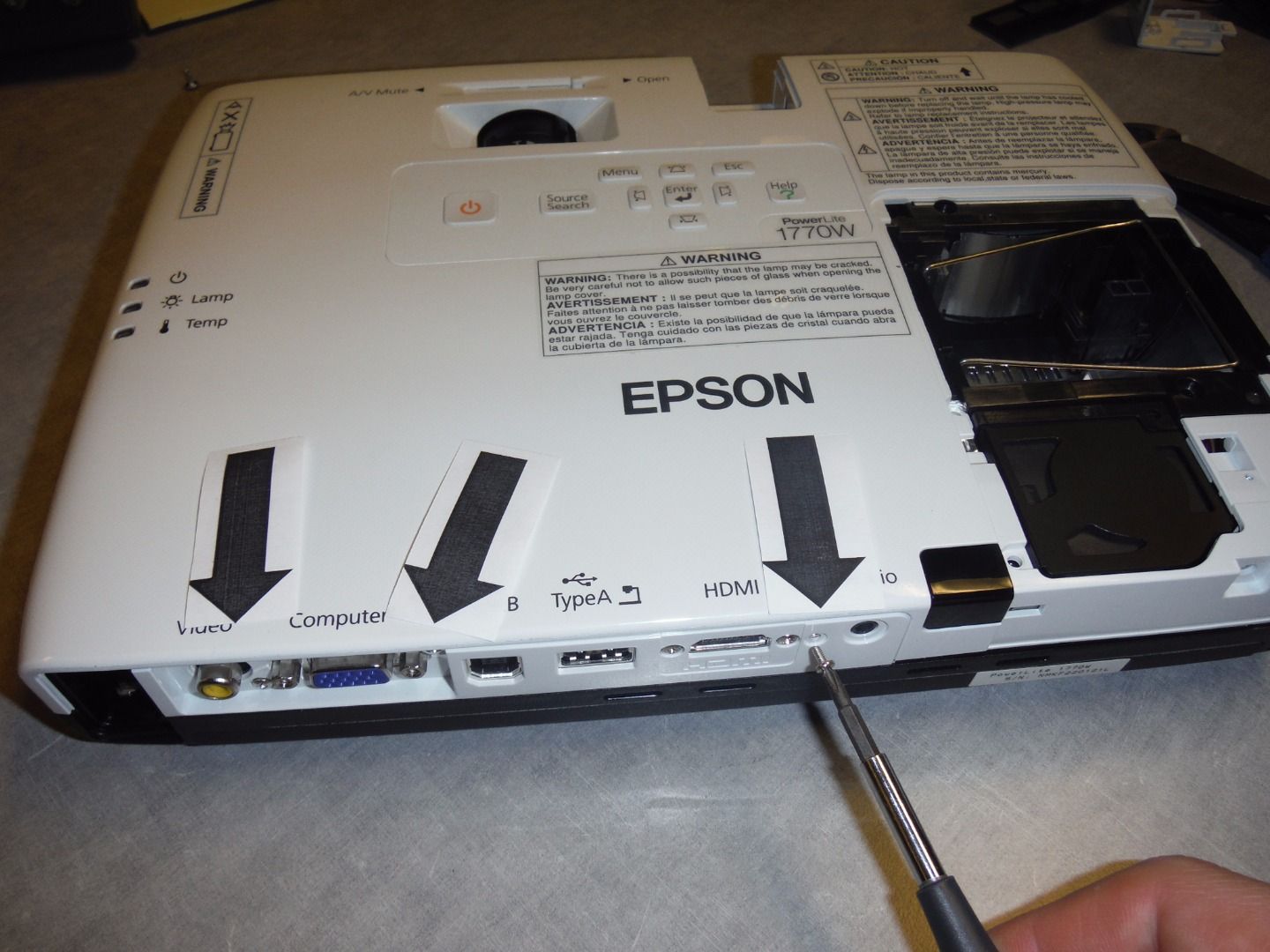 Epson 1770W LCD Projector Overheating? Repair It! 8 Steps (with Pictures) Instructables