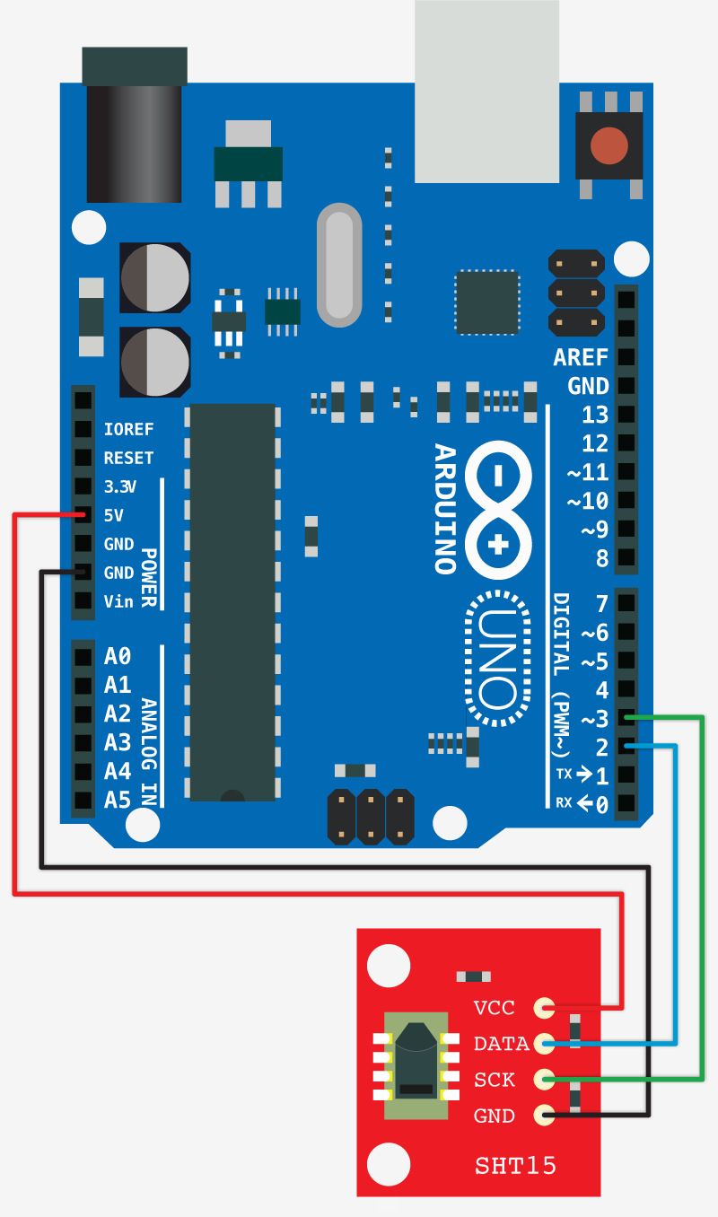 Wiring the Sensor to the Arduino