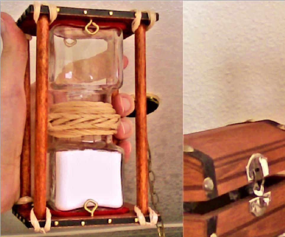 Wood, Glass, Twine & Brass - the Hourglass