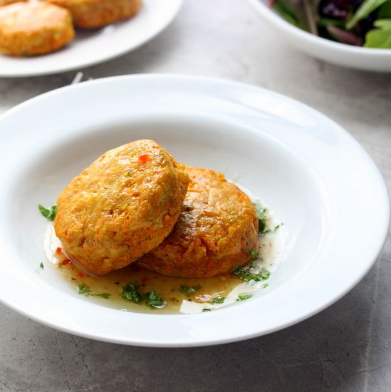 Carrot and Chickpea Cakes