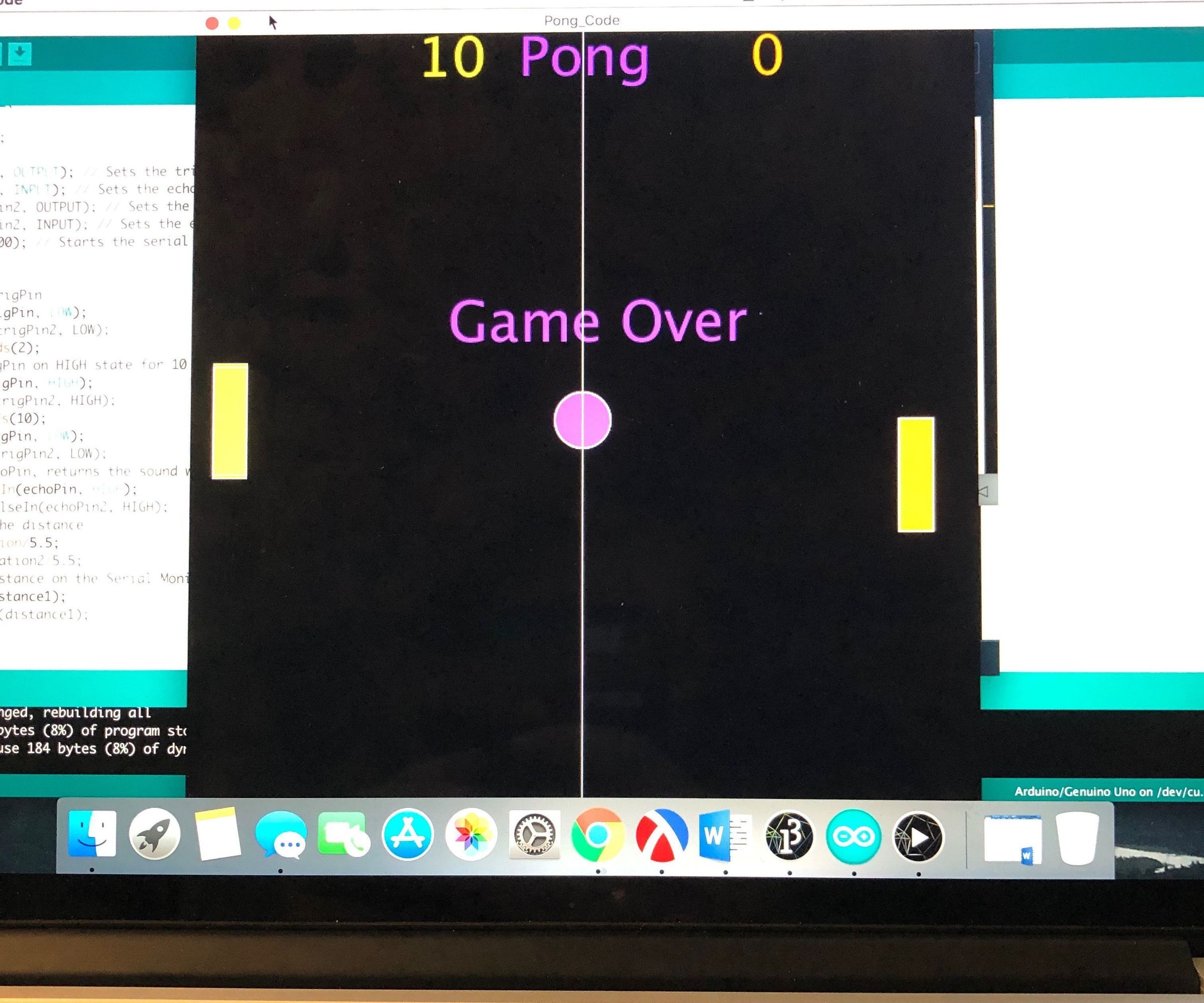 Ultrasonic Pong