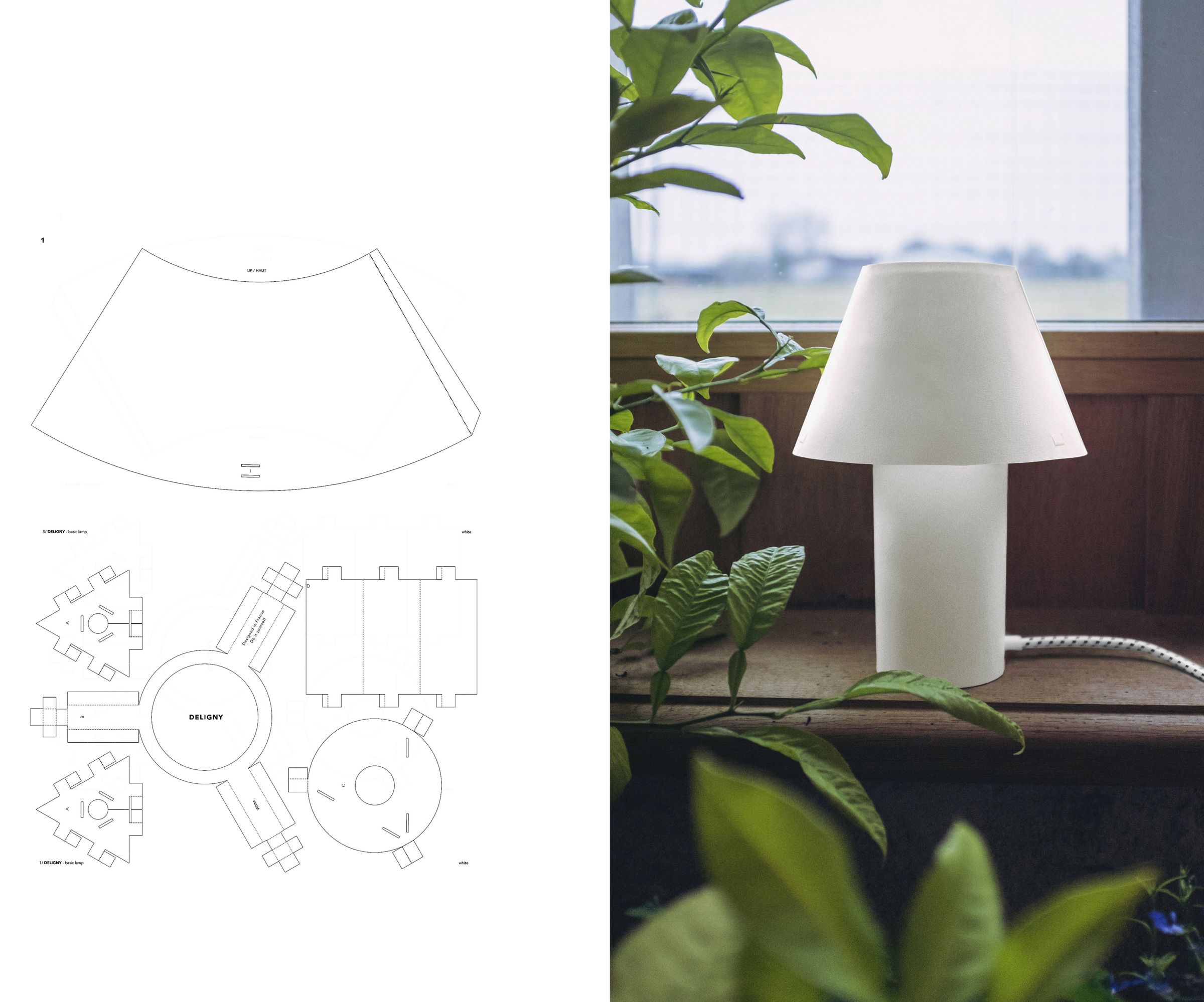 BASIC LAMP (Customizable, Sustainable Paper Table Lamp)