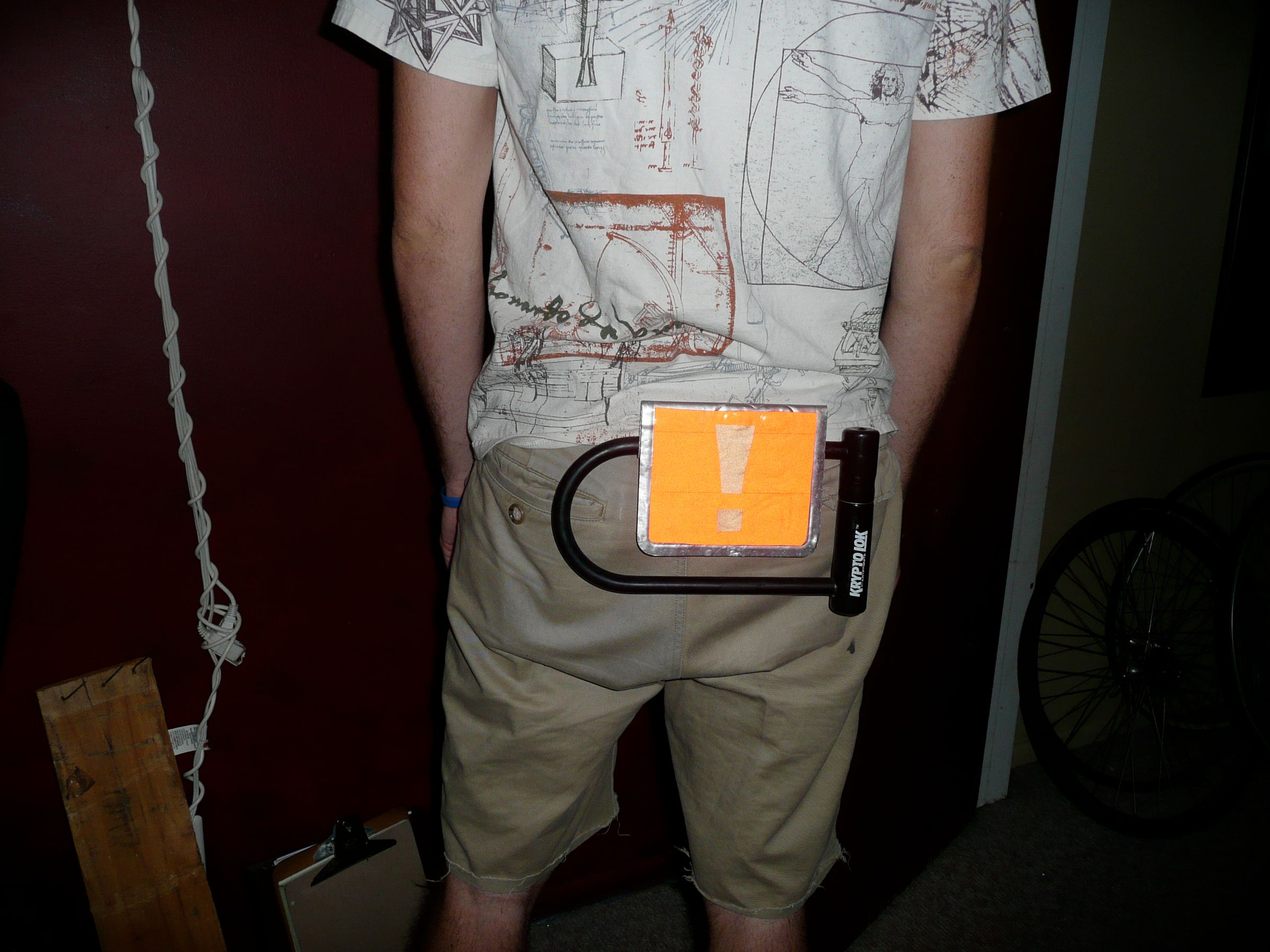 License Plate Bike Lock Holster 6 Steps Instructables