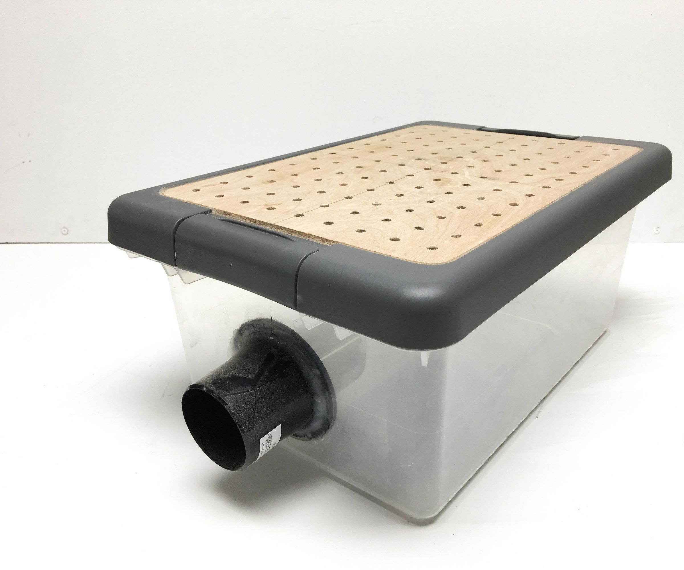 Dust Free Sanding Using a Storage Container