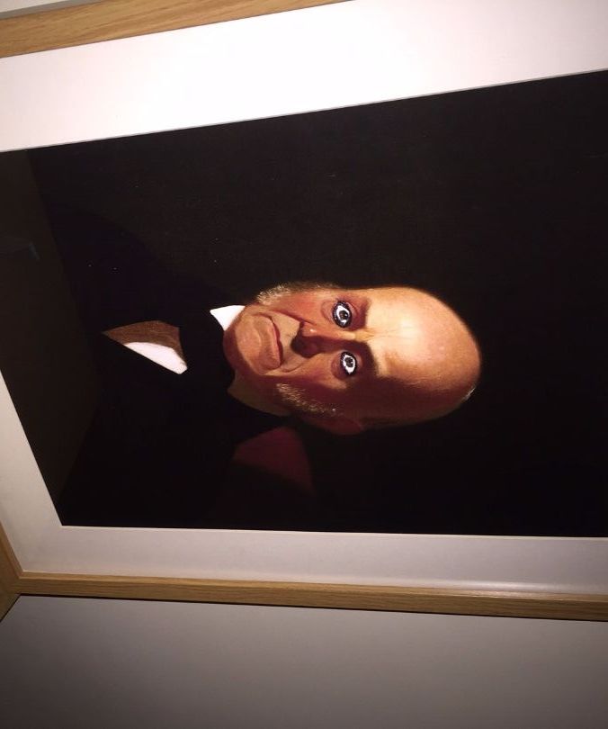 Halloween painting with moving eyes