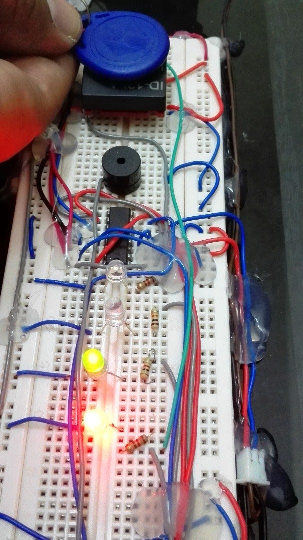 Home Security System Using RFID and Reed Switch Controlled Using ... Circuit Diagram