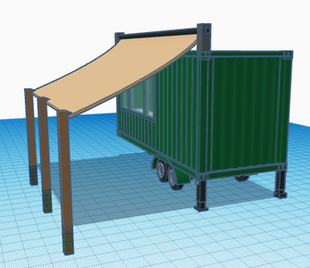 Food Trailer Digital Model