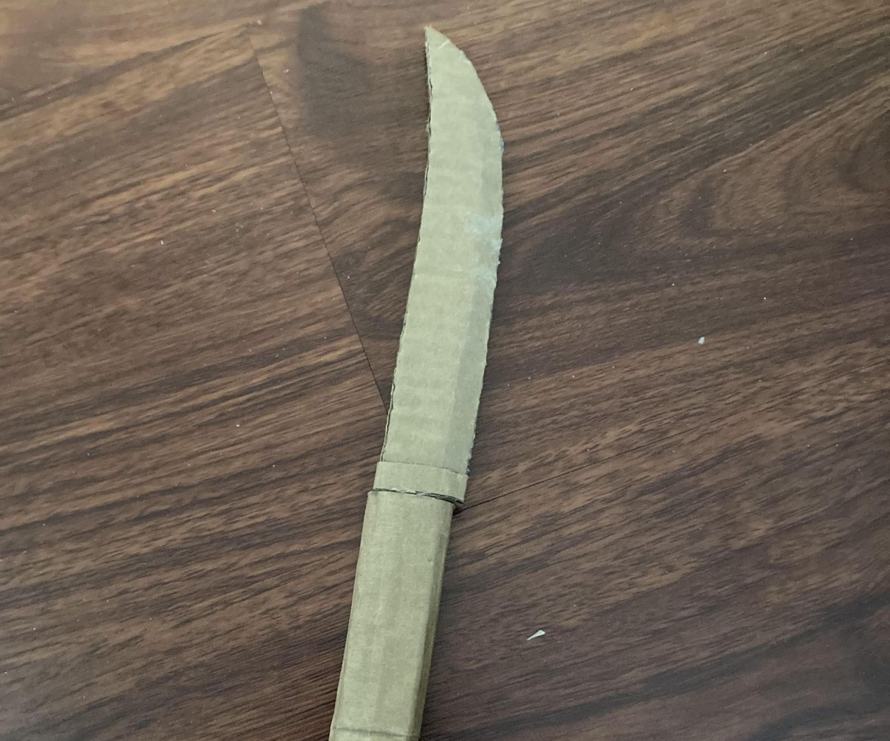 Cardboard Knife Prop