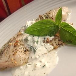 Creamy Citrus Dill Talapia
