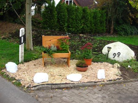 Old Bench Turned Into a Flowerbench