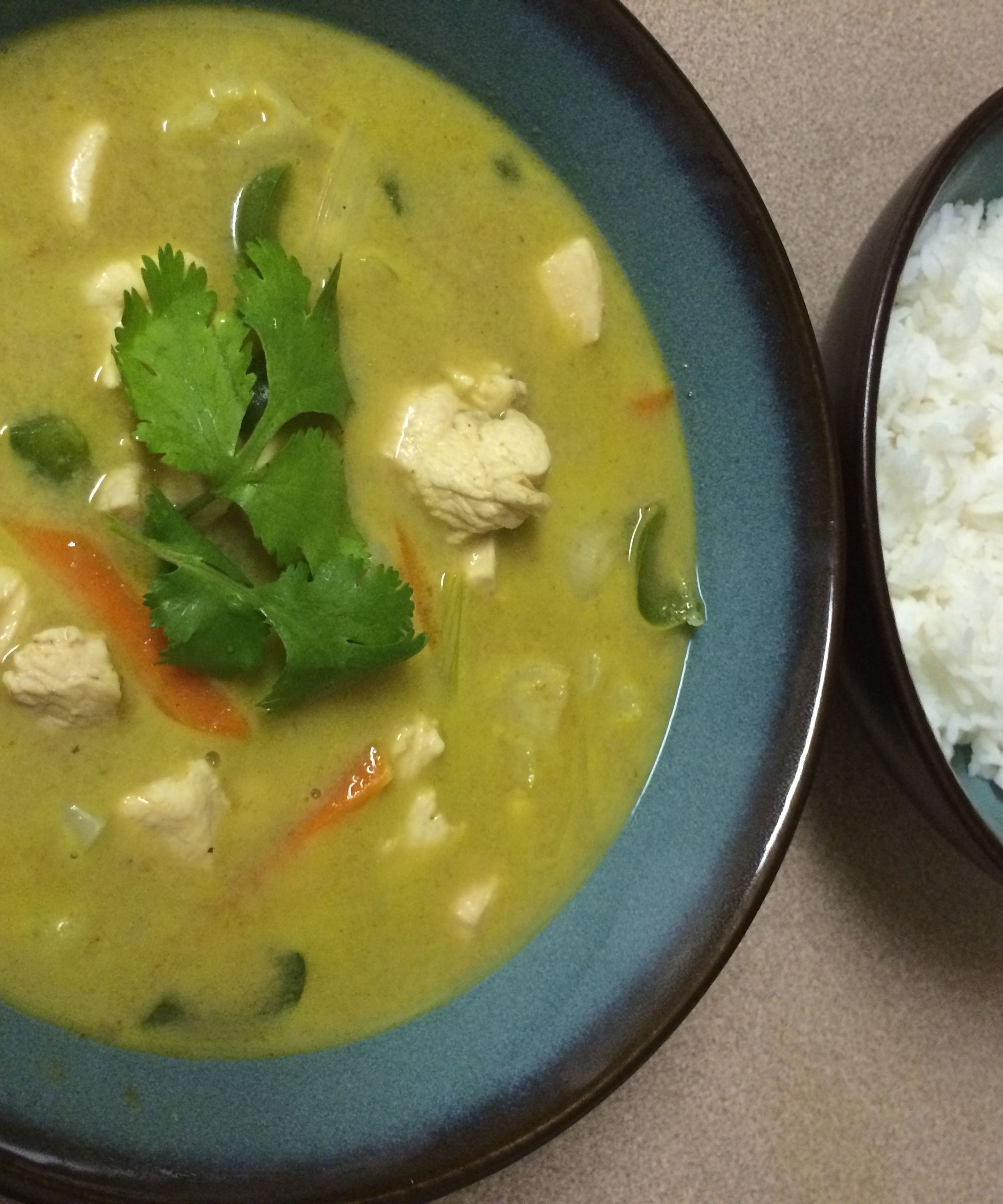 Spicy Thai Green Curry With Chicken