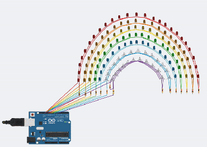 How to Create Rainbow With LEDs in TinkerCad : 5 Steps - Instructables