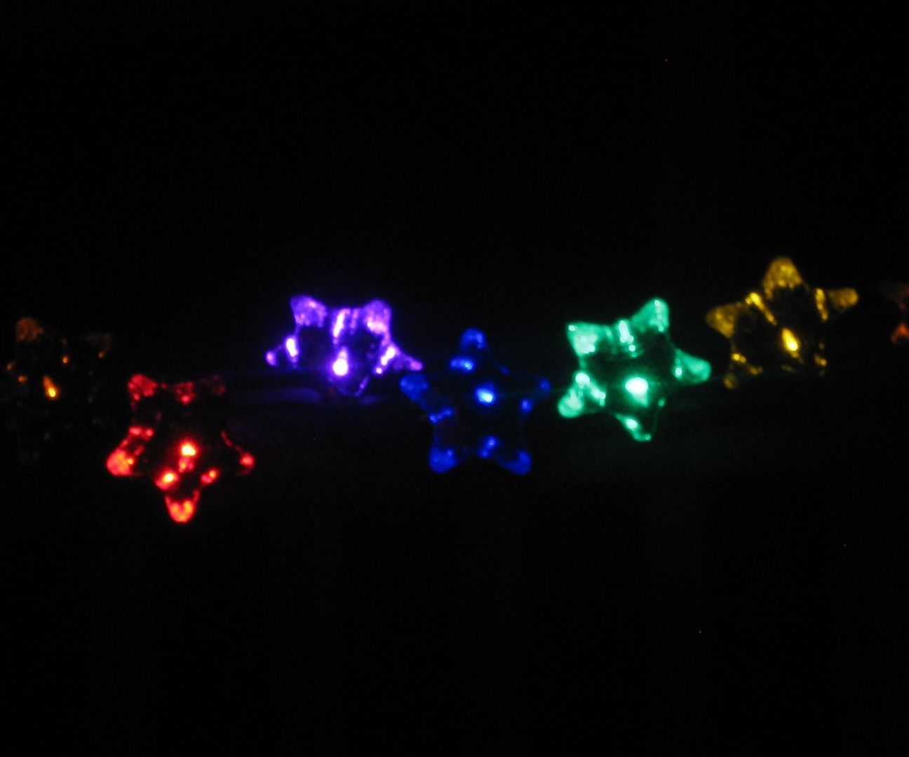 Christmas Light Foil Stars