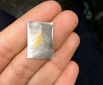 Keum-Boo (Attaching Gold Foil to Sterling Silver)