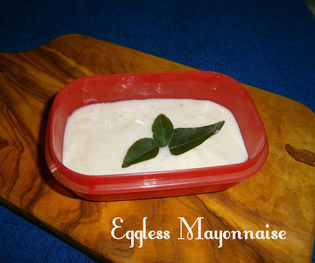 Homemade Eggless Mayonnaise