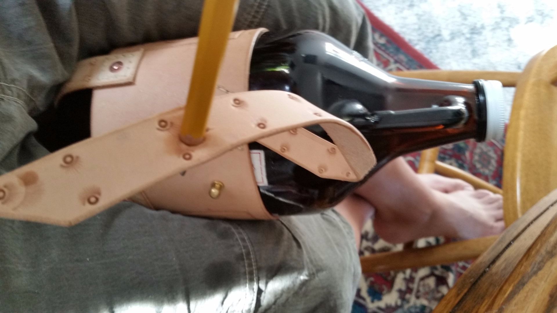 Leather Beer Growler Holder 7 Steps (with Pictures) Instructables