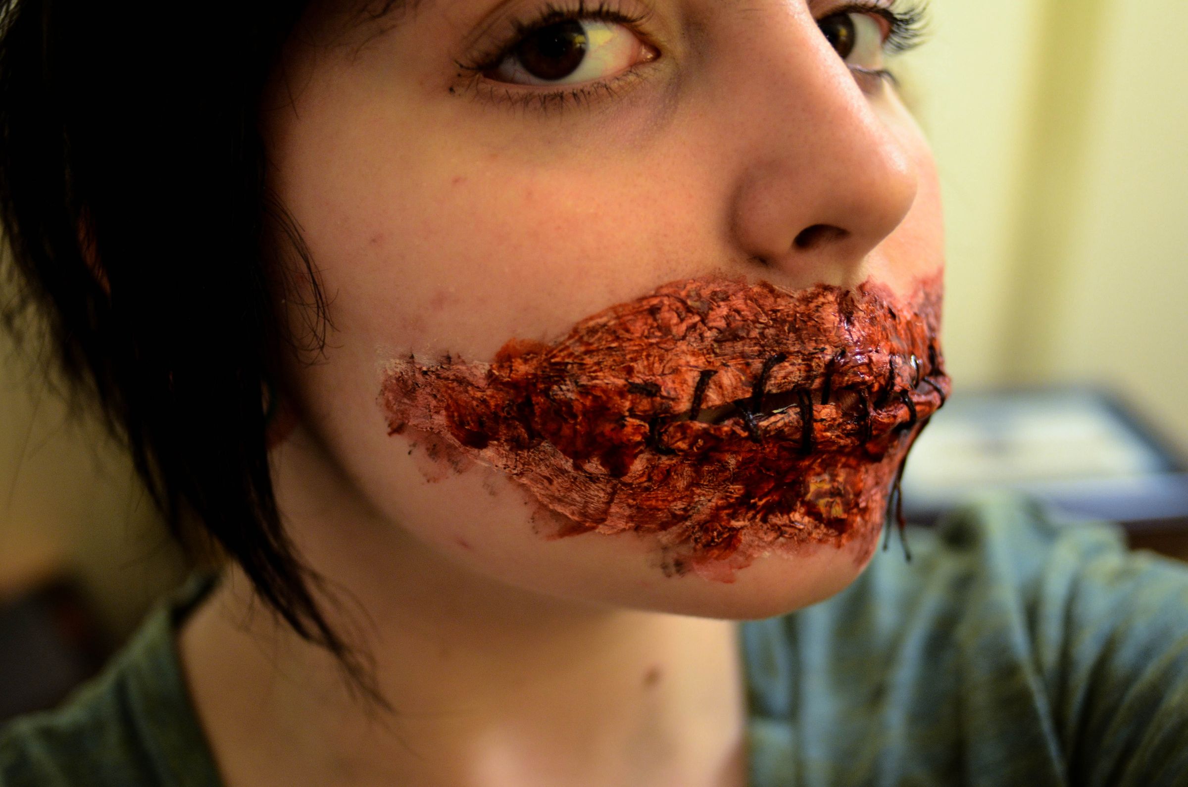 Sewn Mouth FX Makeup Tutorial