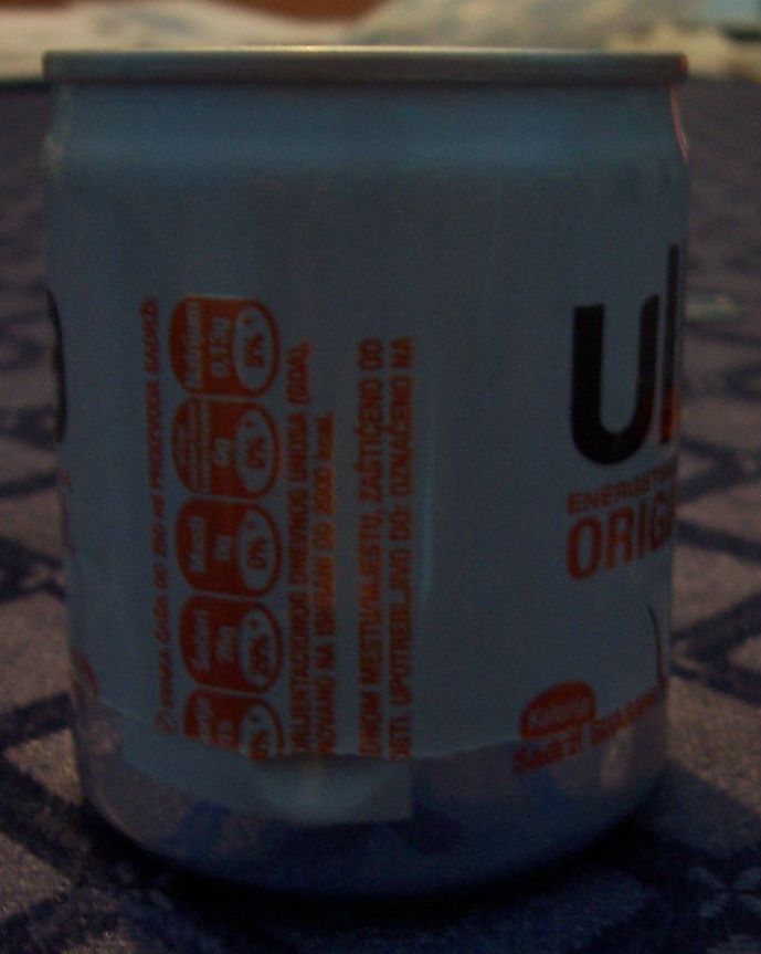 Sizing down a soda (energy drink) can