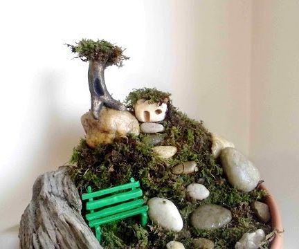 How to Make a Fairy House and Mountain Garden With Polymer Clay