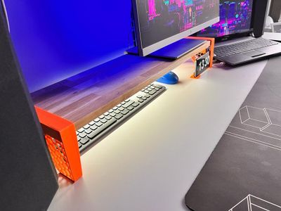 3D Printed Wood Monitor Stand