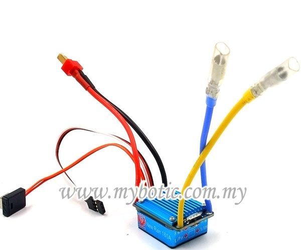 How to Control DC Gear Motor by Using 160A Brushed Electronic Speed ...