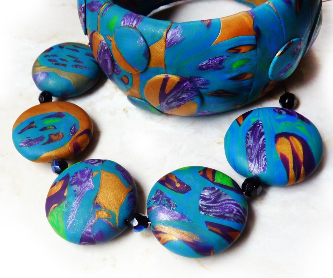 Polymer Clay Laminate Gemstone Jewelry