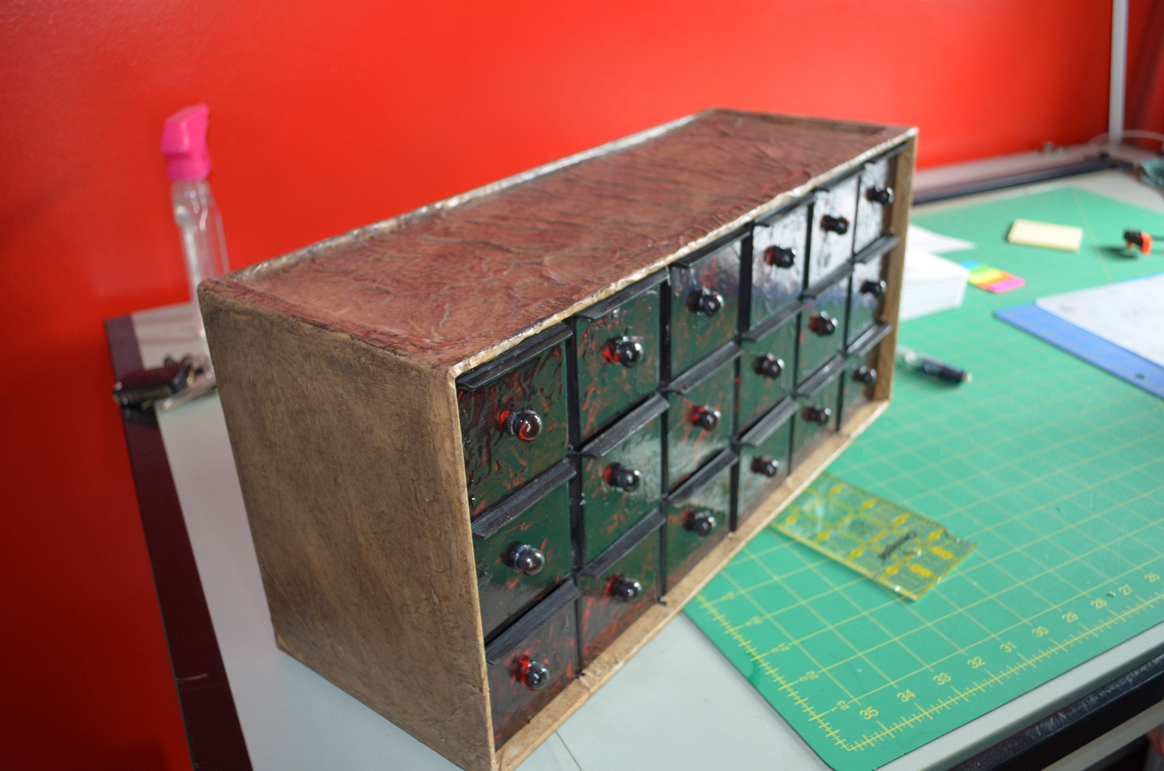 Apothecary Chest From Cheap Plastic Parts Bin