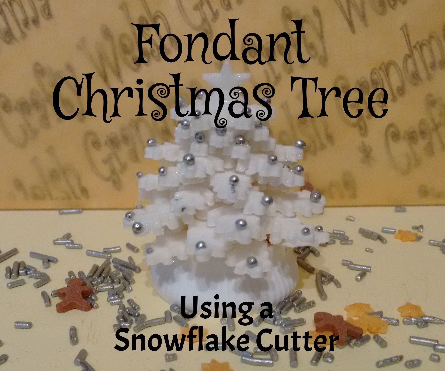 Fondant Snowflake Christmas Tree