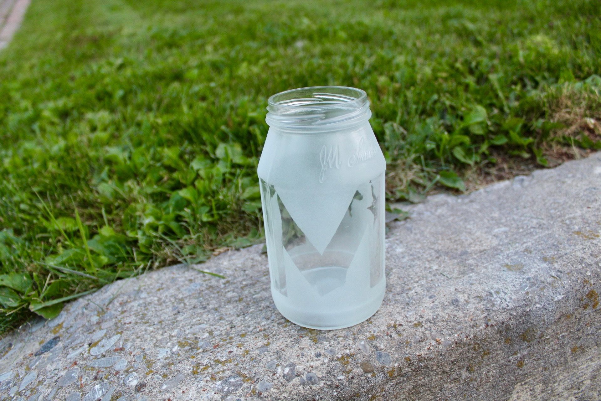 How to Make an Etched Frosted Mason Jar Design 6 Steps (with Pictures