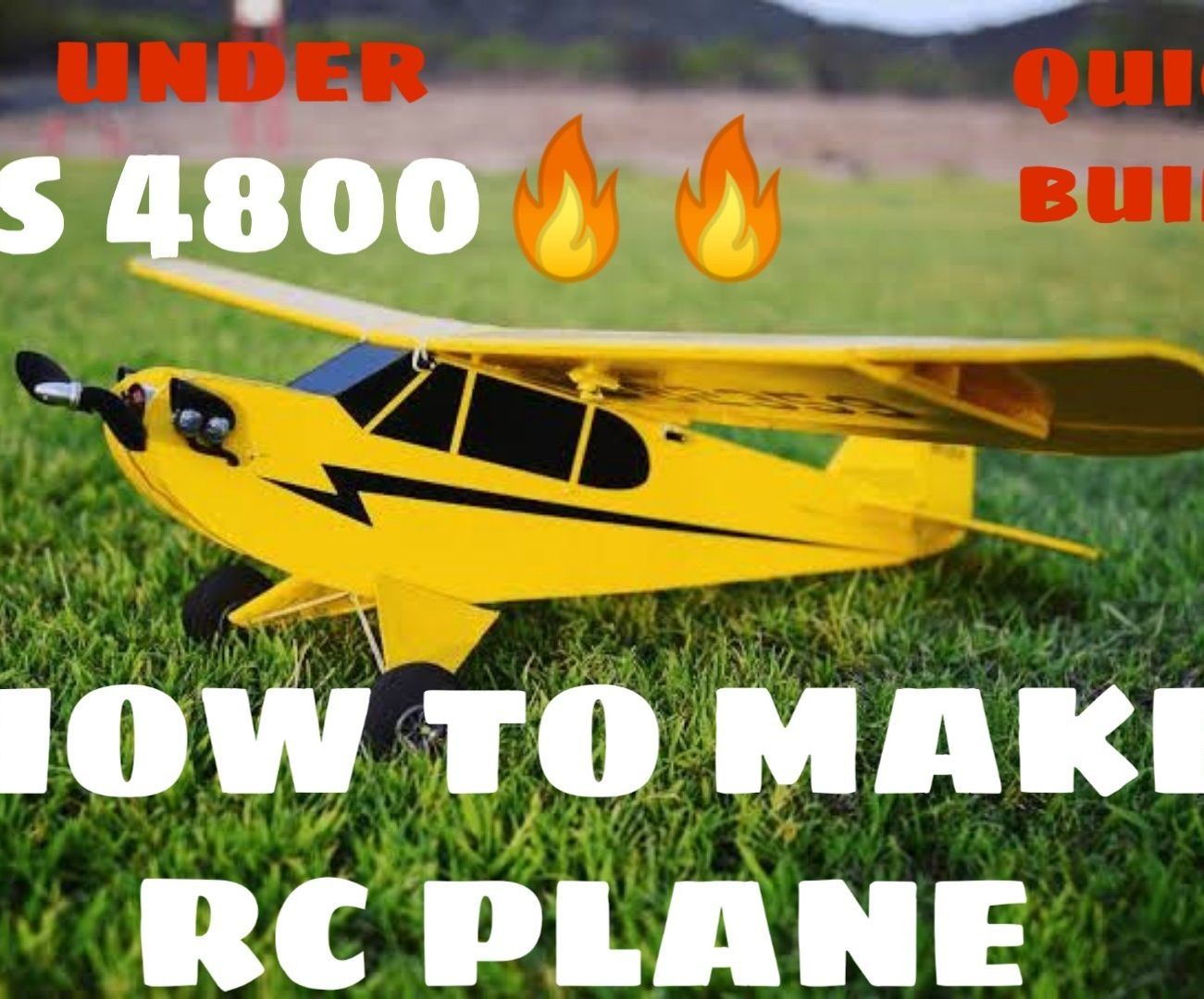 How to Make Rc Plane at Home Under 60 4 Steps Instructables
