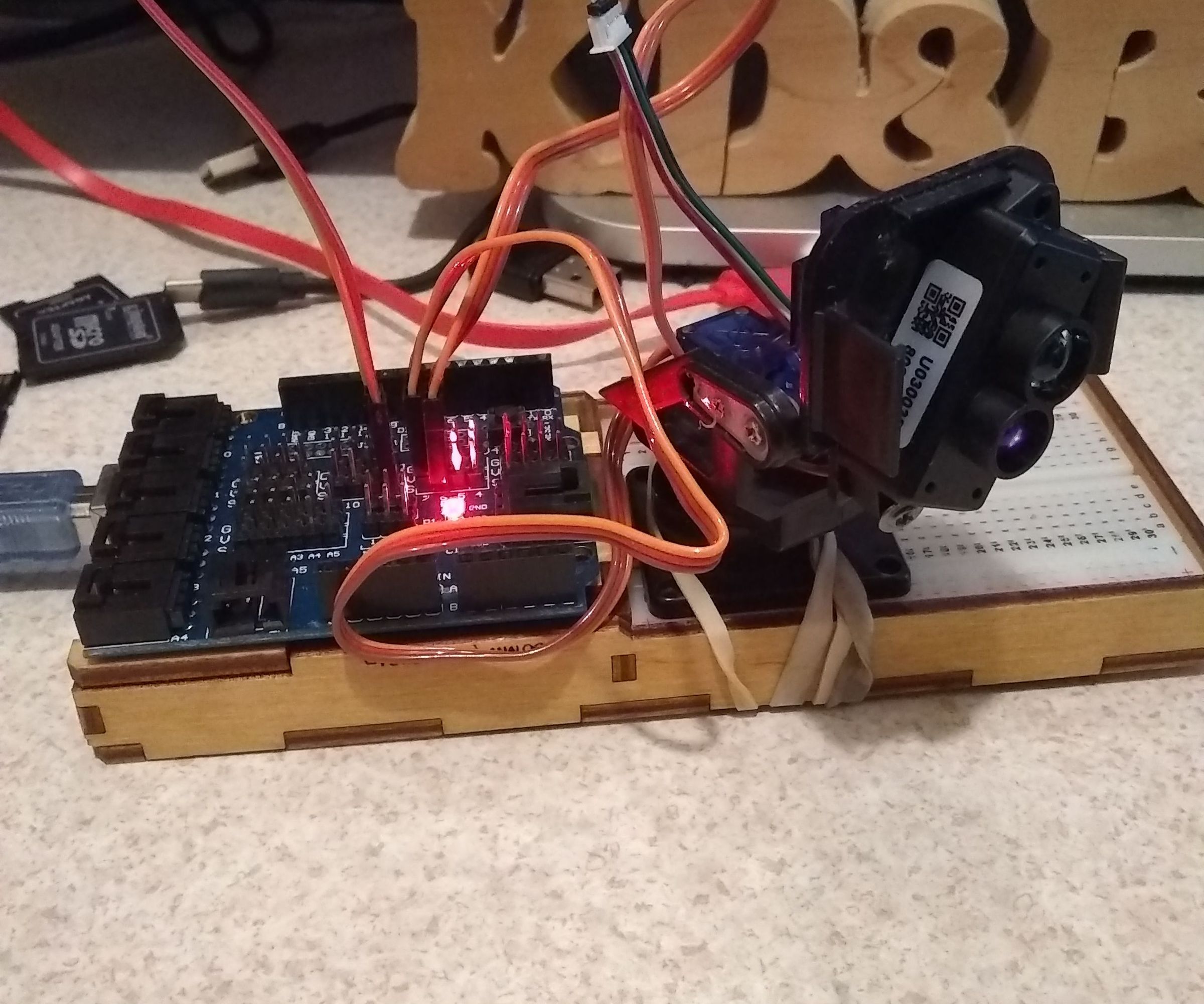 TFMini Lidar Display - Like Radar Only With Light! :-)