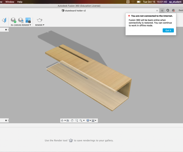 Skate Board Shelf 2ft Version