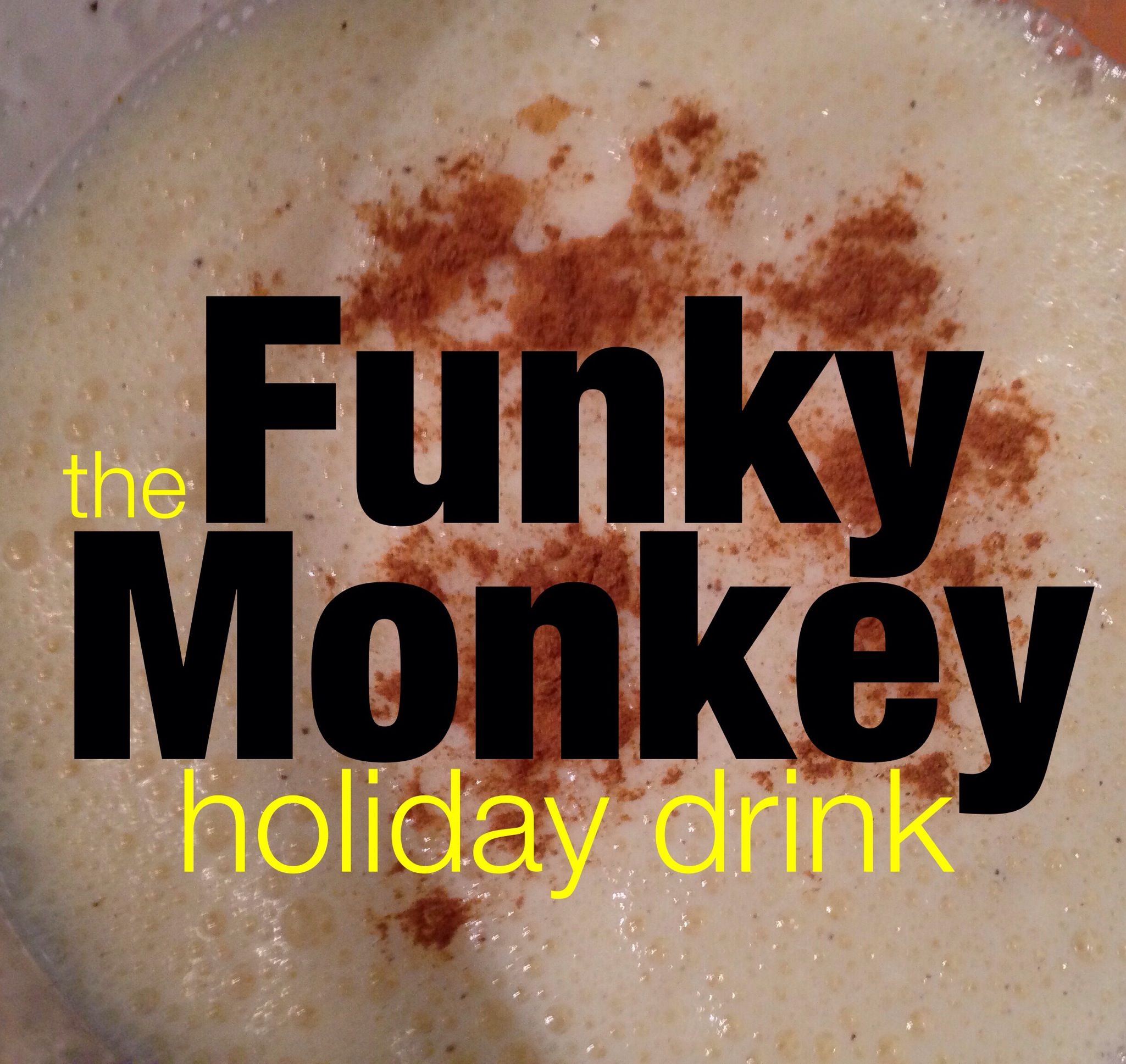 Funky Monkey Eggnog Holiday Cocktail